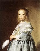 VERSPRONCK, Jan Cornelisz Girl in a Blue Dress wer Spain oil painting reproduction